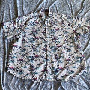 Tommy Bahama Shirt Mens 3XLB The Coconut Point Micro Check Tencel Coolmax Boat